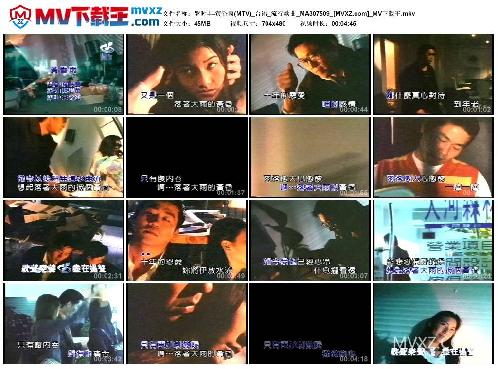 罗时丰-黄昏雨(MTV)_台语_流行歌曲_MA307509